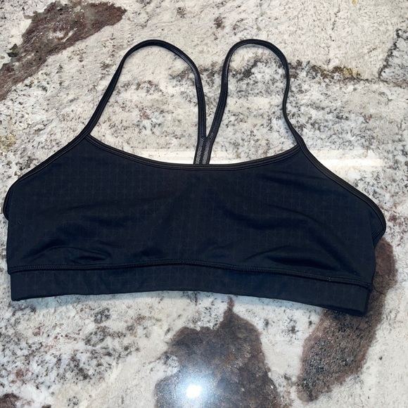 lululemon athletica Other - Lululemon Black Geometric Flow Y Bra Mesh 12 L XL